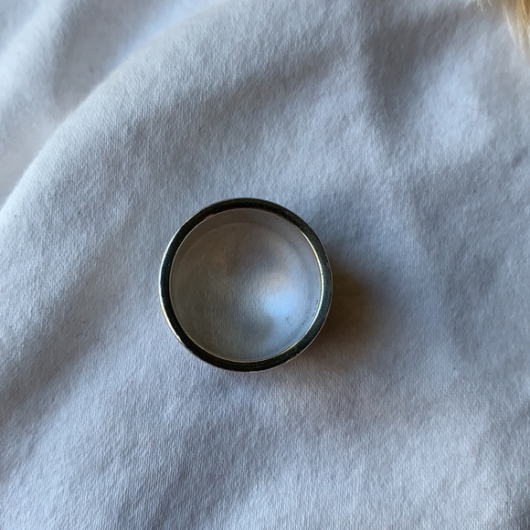 Sterling silver stamped designer OVI ring - Picture 5 of 7